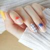 Vibrant Pop Nail Stickers 24pcs | Self-Adhesive Strips, Rainbow &Neon Mix, Quick 5-Min Manicure