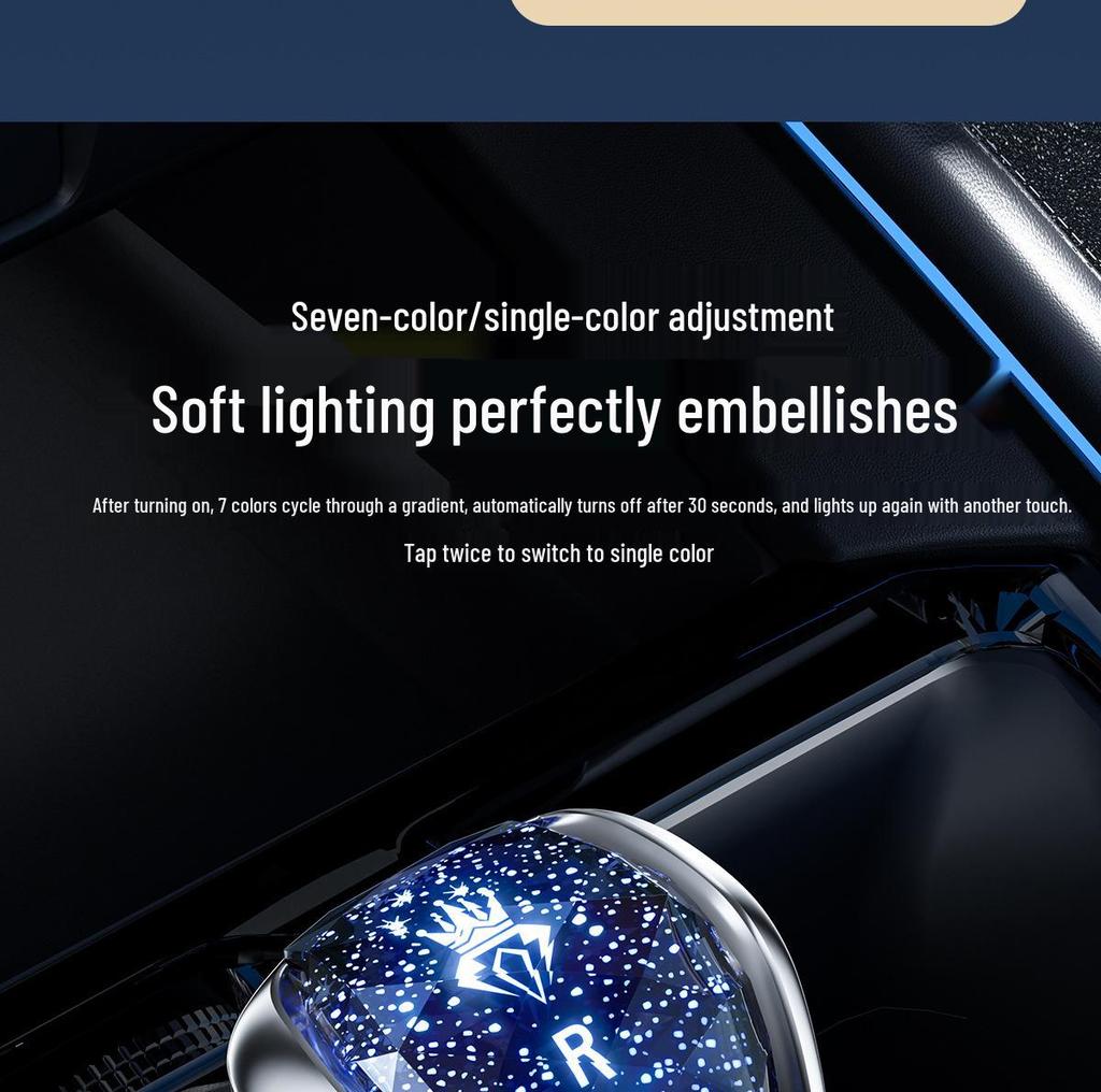 Κρυστάλλινος Επιλογέας Ταχυτήτων Toyota & Honda με Φωτισμό - Μοχλός Αυτόματου Κιβωτίου Ταχυτήτων.