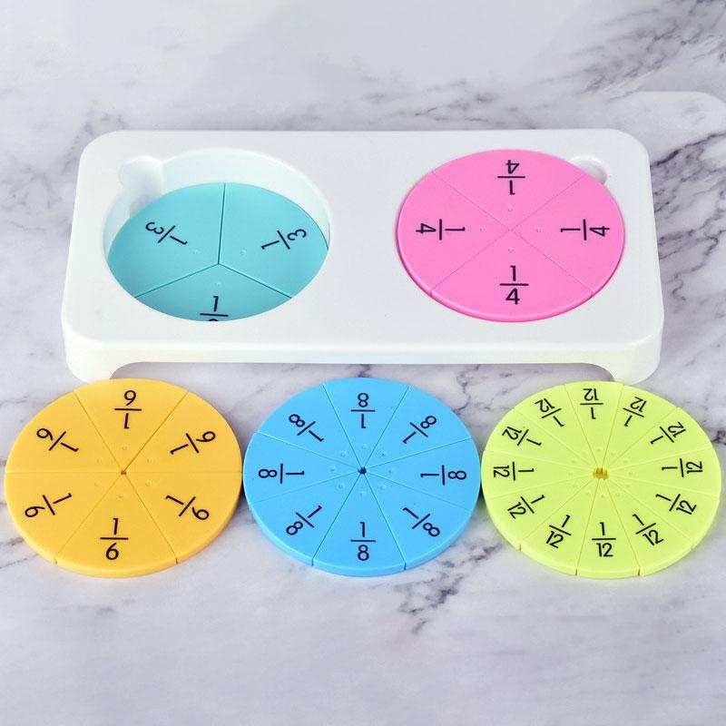 Montessori Bruch Mathe Spielzeug Arithmetik Lernen Zähler Nenner Mathe Lehrmittel Parish Lernspielzeug für Kinder