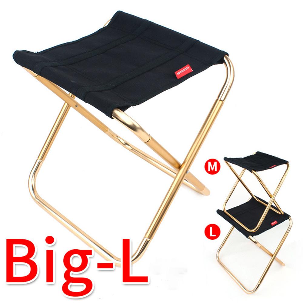

2 Pack Folding Camping Stool Large Outdoor Portable & Heavy-Duty Camping Chair for Camping, BBQ, Fishing & Travel with Carry Bag чорний