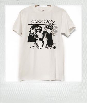 Unisex Shirt Cotton Oversize Large Size New (Officially Licensed) Sonic Youth T Shirt