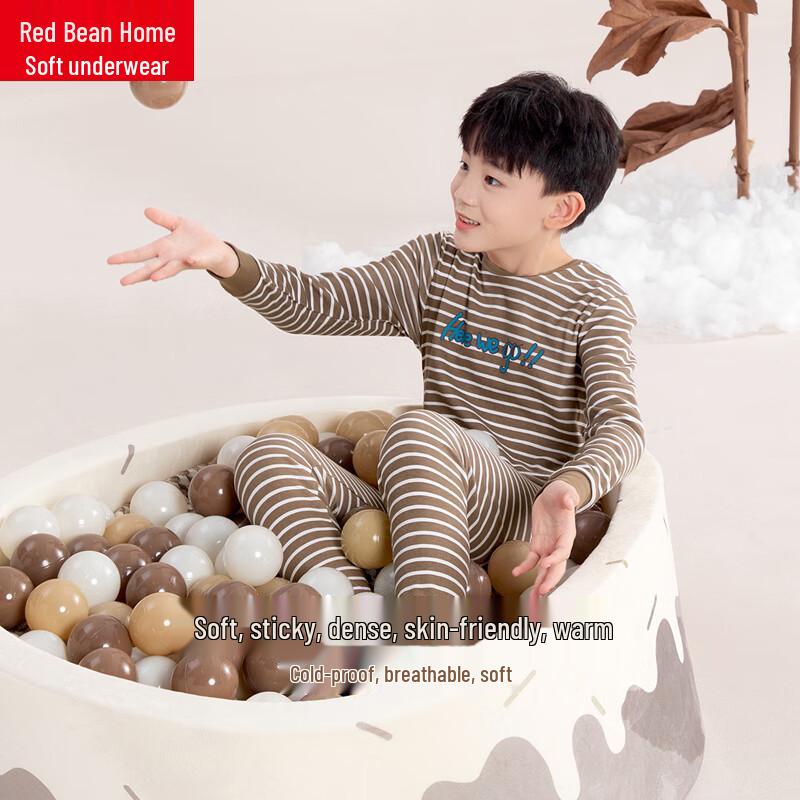 Hodohome Kids' Pure Cotton Cartoon Thermal Underwear Set