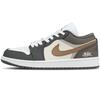 Air Jordan 1 Classic And Versatile Low Top Vintage Basketball Shoes Unisex Black Brown 553558-152(Team845)