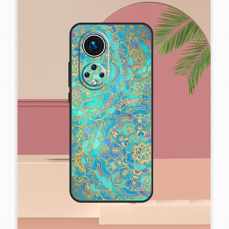 Elegant Mandala Floral Design Case For Honor Magic 7 Lite 5 6 8 Pro Honor 400 200 X9c X9b X9a X8b X8a X8c 50 70 90 Cover