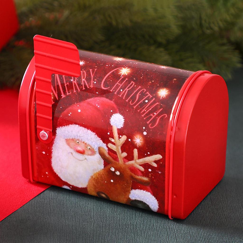 Gift Box Decorative Iron Creative Packaging Christmas Cookie Jar for Party Supplies Great Kids Gifts