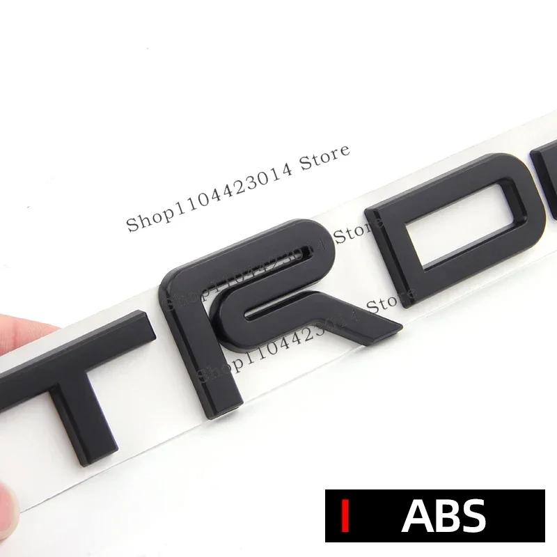 3D ABS Car trunk sticker TRDPRO logo For Toyota TRD Yaris Camry Tantu Prado Lande kuluze RAV4 car  repack accessory