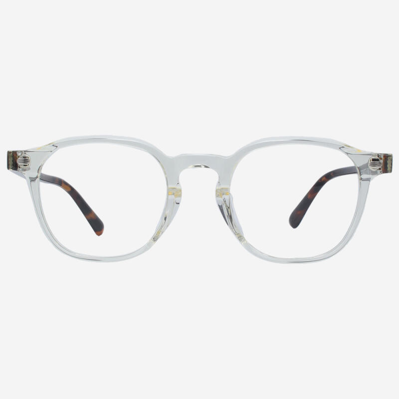 NN044 Acetate Full-Frame Horn-Rimmed Glasses C4 Transparent Lime C4 CLAIR LIME