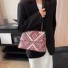 Chic And Stylish Crossbody Bag With Chain Strap For Women In Black Red Blue