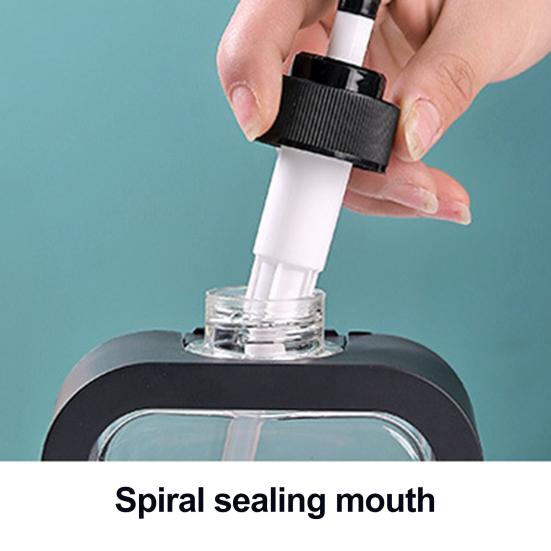 Lotion Bottle Leak-Proof Clear Design Press-down Pump Dispenser Wide-Mouth Plastic Waterproof Liquid Bottle