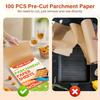 Parchment Paper, Parchment Paper Sheets For Baking, 9x13 In Precut Baking Parchment For Baking, Grilling, Air Fryer, Steaming, Unbleached Parchment