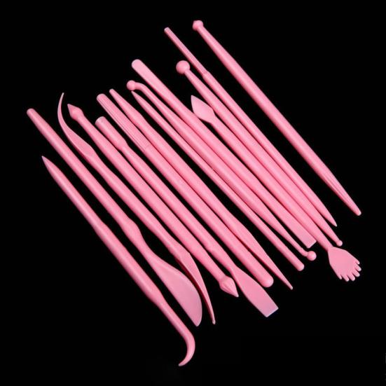 14Pcs Fondant Cake Decorating Carve Pen Flower Modeling Baking DIY Sculpt Tools