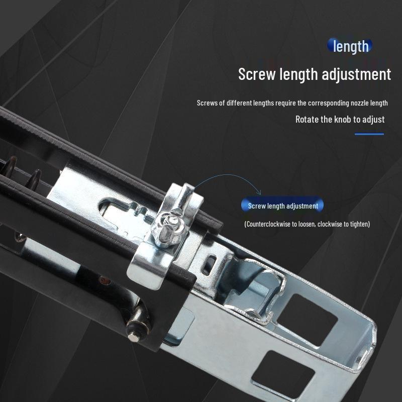 Lithium Battery Automatic Chain Screwdriver with Nail Feeder & Belt Converter.
