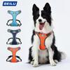 Kariertes reflektierendes Hunde- & Katzengeschirr mit Leine
