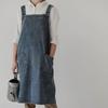 Elegant Kitchen Cooking Apron Oil-Proof Artist Flower Shop Apron Ladies Denim Apron  Restaurant Use
