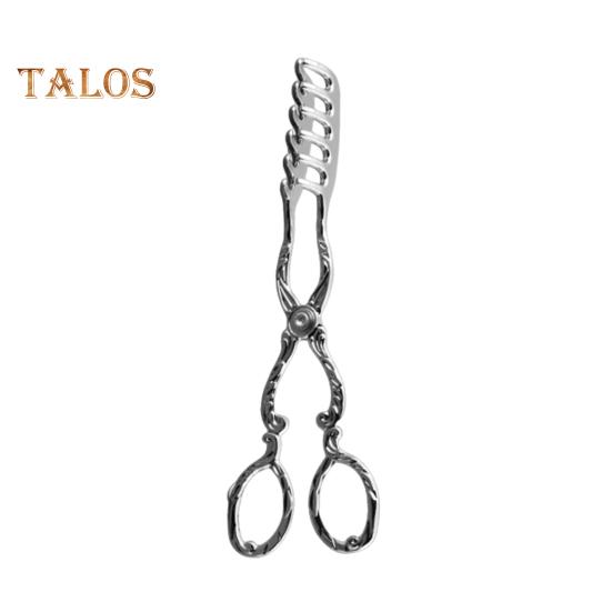 

Щипцы для хлеба, зажим для торта, арабский винтажный стиль, зажимы для шведского стола, щипцы для сервировки барбекю, для кухни, домашней выпечки тортов, десертов, жарки салатов, гриля B серебряный