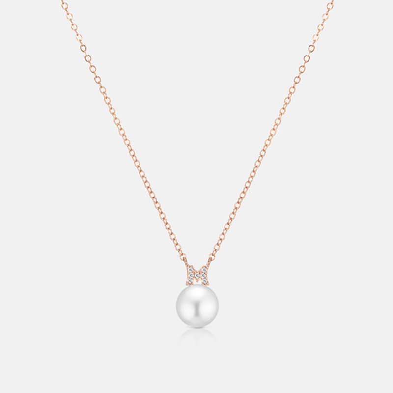 

METROCITY JEWELRY René Perla Sterling Silver Rose Necklace A243SN9104RPA 42cm