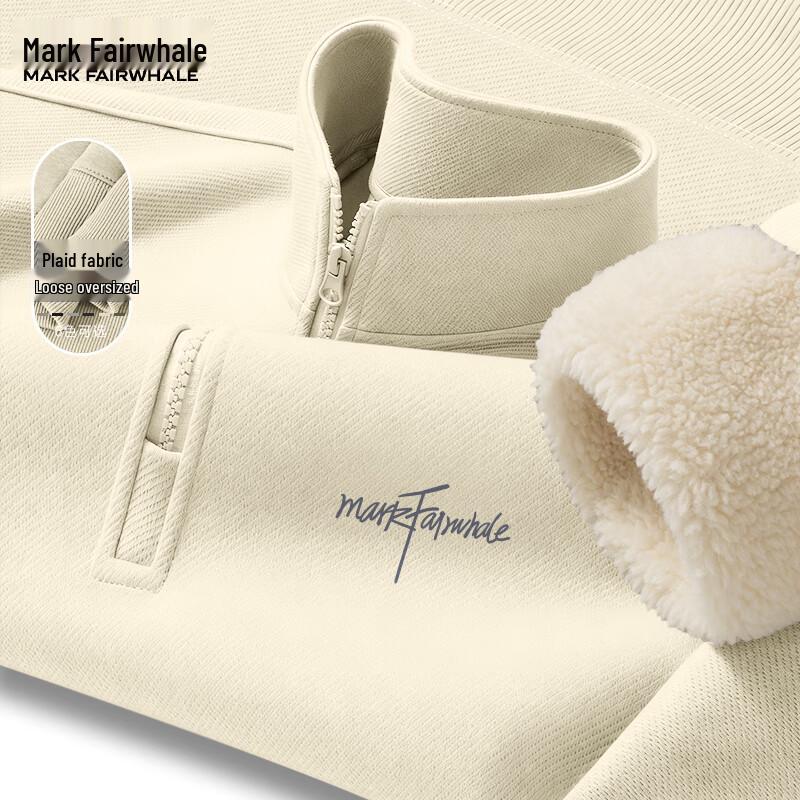 Mark Fairwhale Men's Fleece-Lined Half-High Collar Sweatshirt
