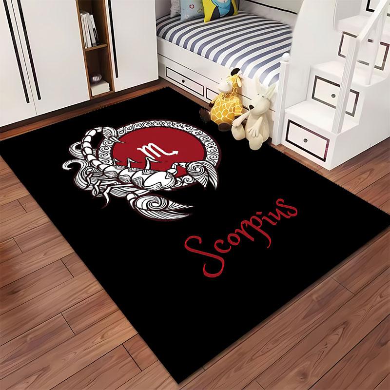 Scorpio Zodiac Sign Carpet Suitable As a Non-slip Mat for the Living Room or Bedroom Sofa