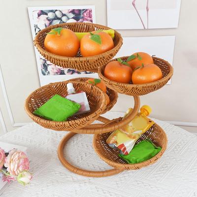 Stojak Ekspozycyjny Kosz na Owoce Stolik Kawowy Wielopoziomowy Uchwyt na Warzywa Miska do Przechowywania Żywności na Przekąski