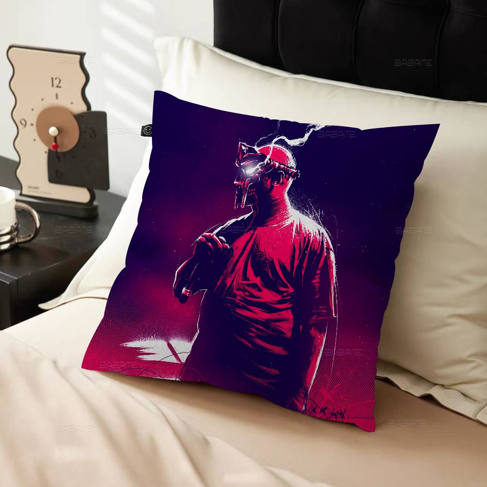 Fashion MF DOOM Hot Singer Pillow Gift Home Office Decoration Bedroom Sofa Car Cushion Cover case 45x45