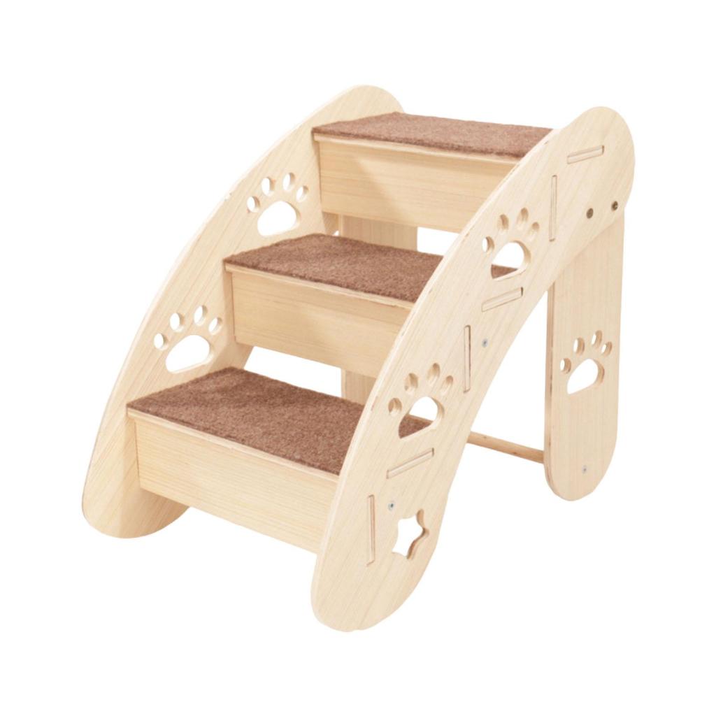 Stairs, Wooden Ramp Steps, Non-Slip, Easy Assembly, Compact Design, Suitable for Access