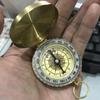 Outdoor Camping Pocket Compasses with Cover Coppers Luminously Compasses Portable Navigation Tool Travel Gift