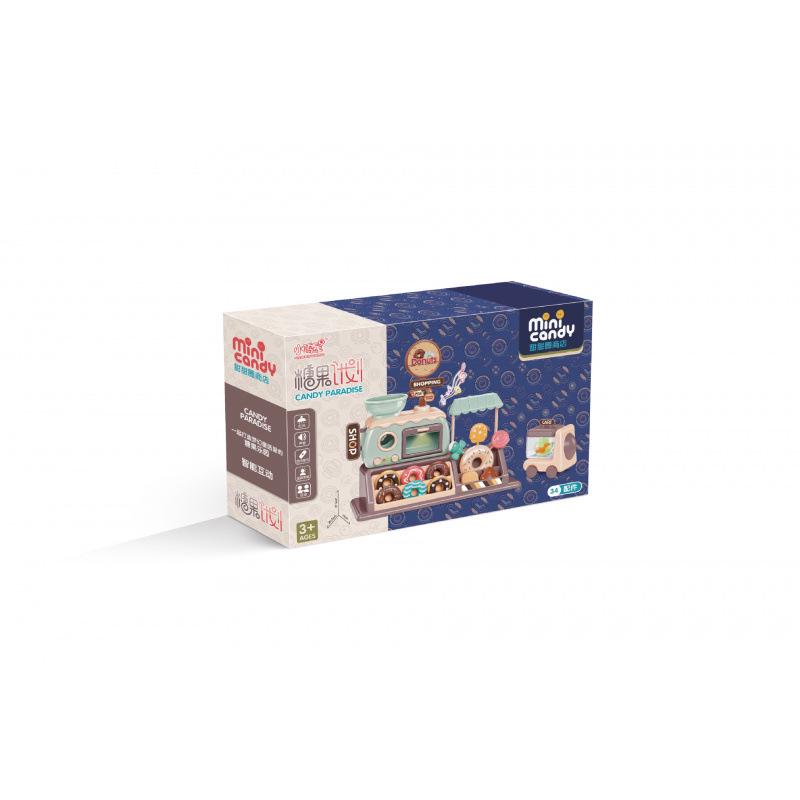 Cross-border Kids  Donut Kitchen Playset with Lights & Music