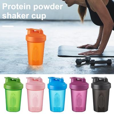 400 ml Sport-Wasserflasche, BPA-freie Shaker-Flasche für Proteinpulver, auslaufsicherer Wasserbecher mit breiter Öffnung für Fitness, Fitnessstudio, Outdoor-Sport