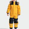 Children's Fashion Outdoor Waterproof Fleece-Lined Thickened Warm Boys' And Girls' One-Piece Ski Suit