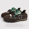 Retro German Training Shoes Women'S Spring And Summer Forrest Gump Shoes Versatile Breathable Lace-Up Small Casual Sports Shoes