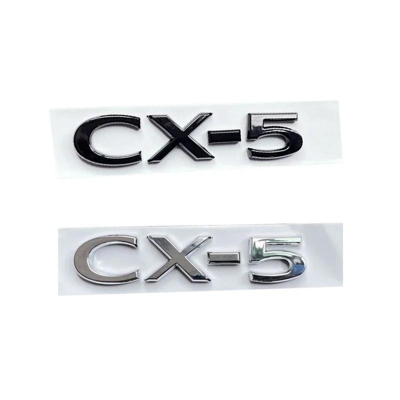 ABS Car Body Fender Side 3D Letter Emblem for Mazda CX4 CX5 CX7 CX30 CX50 CX60 CX90 C-HR Rear Trunk Badge Replaced Sticker lfpaz09