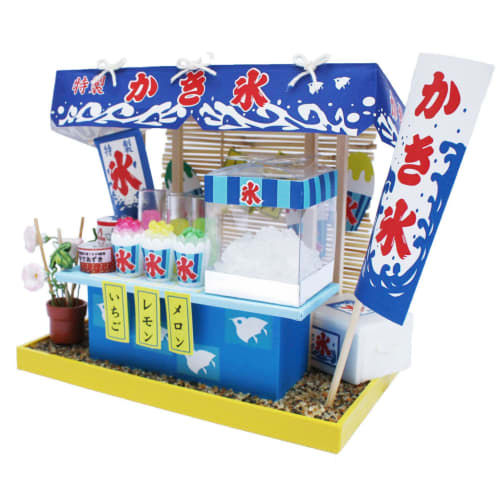 Billy Handmade Dollhouse Kit Festival Stall Kit Shaved Ice 8423