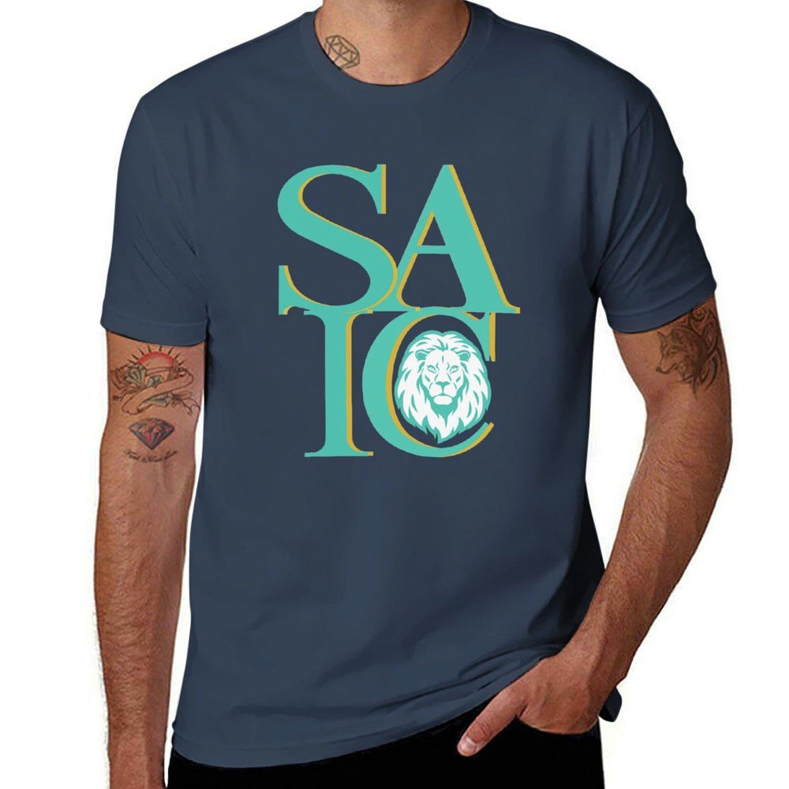 School of the Art Institute of Chicago Teal Lion TShirt Festival Party Tee Top S