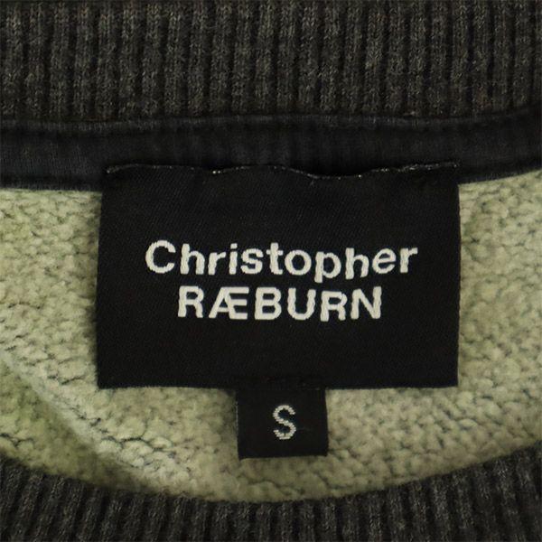 Christopher RAEBURN Print Long Sleeve Trainer S Gray Sweat Men's Used