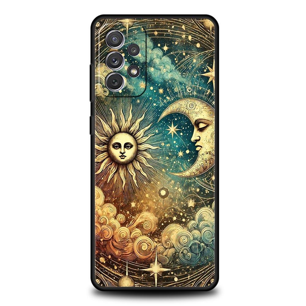 Moon Sun Phone Case For Samsung Galaxy A17 A07 A55 A35 A25 A15 A05s A33 5G A31 A23 A21s A13 A41 A73 A53 A51 A71 A03s S10 Cover