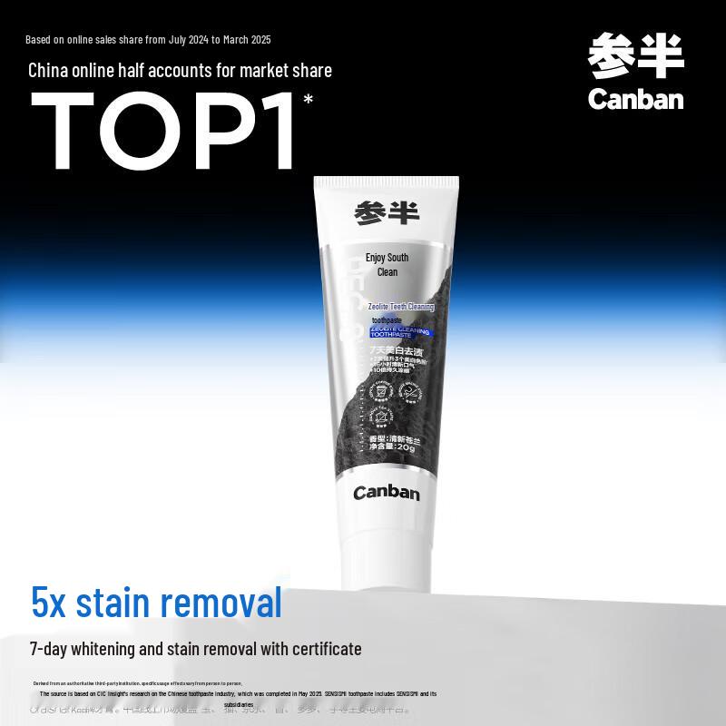 Canban Zeolite Whitening & Fresh Breath Toothpaste