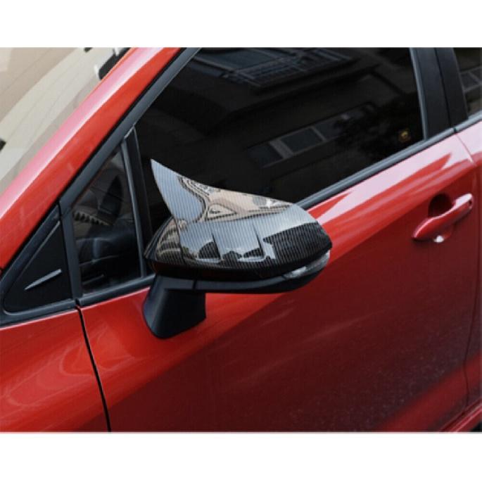 For Toyota Corolla -2023 Car Rearview Side Mirror Cover Horn Wing Cap Exterior Door Rear View Case Trim Shell Housing Add