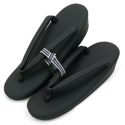 Kyoto Usagido Funeral Zori Sandals Black Ritual Use Shoe Clip 25cm Japan FS