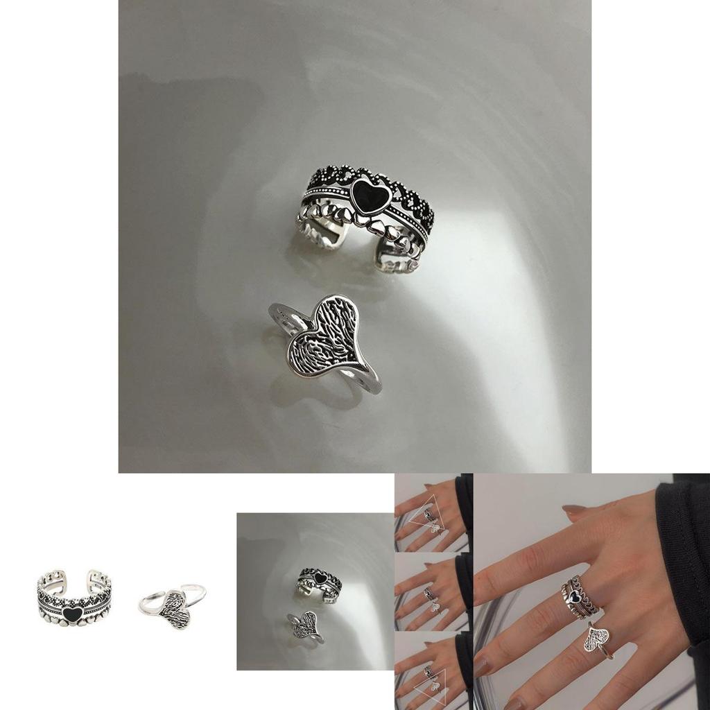 Exquisite 925 Silver Open Heart Ring For Women In Elegant Minimalist Design