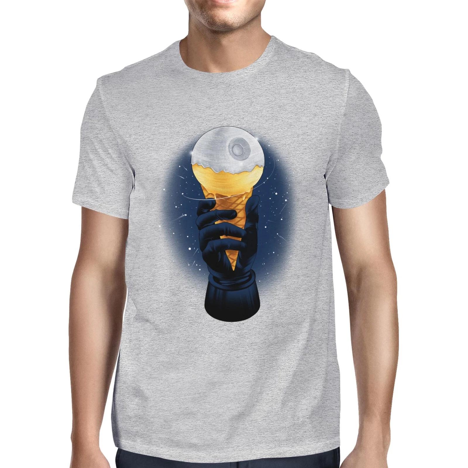 1Tee Mens Moon Ice Cream Cone T-Shirt XL