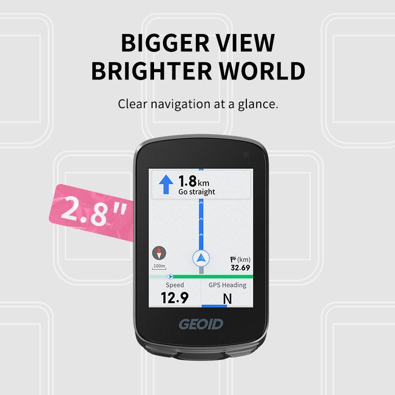 GEOID CC700 Extreme English Smart Touch Fahrrad GPS-Navigator & Kilometerzähler