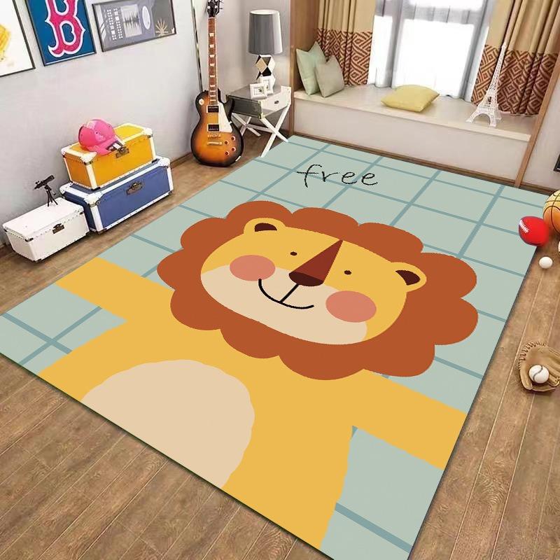 

Cute Cartoon Animal Sports Pattern Carpet Non Slip Soft Rug For Living Room Bedroom Kids Room Home Decor Cartoon Lovers 40x60cm