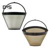 Stainless Steel Coffee Filter for Coffee Maker Reusable Tea Brewer with Built-in Handle BPA-Free Fine Mesh Coffee Strainer Coffee Maker Filter Basket