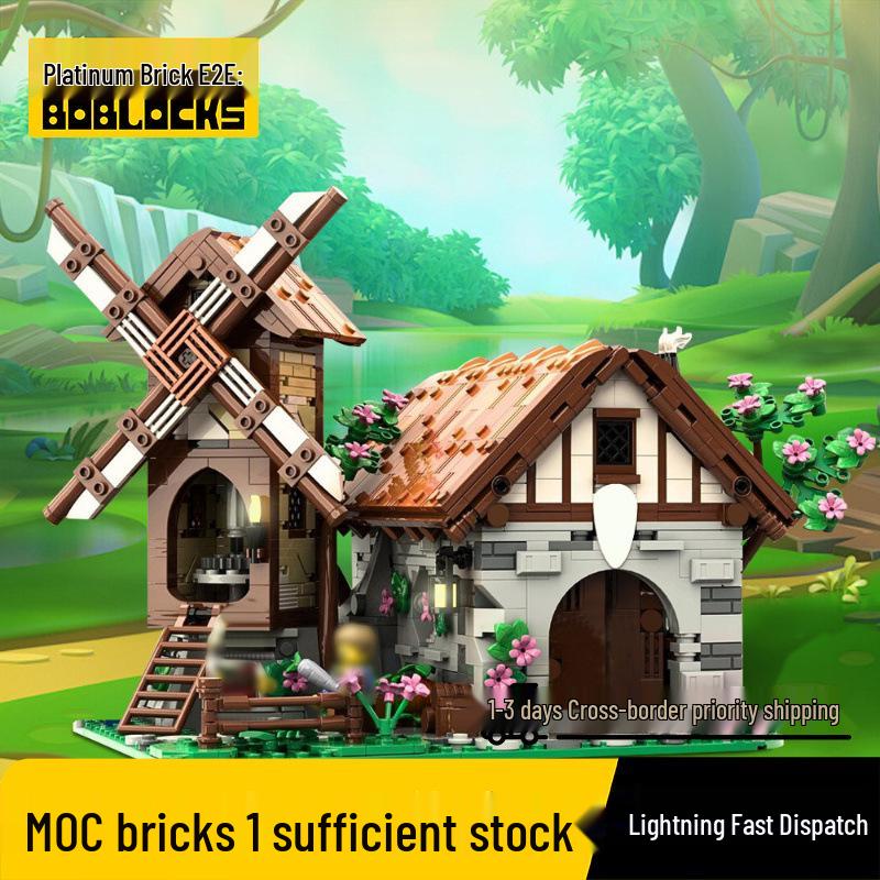 Blacksmith Shop Building Blocks - Creative Series Toy Set Blacksmith Shop