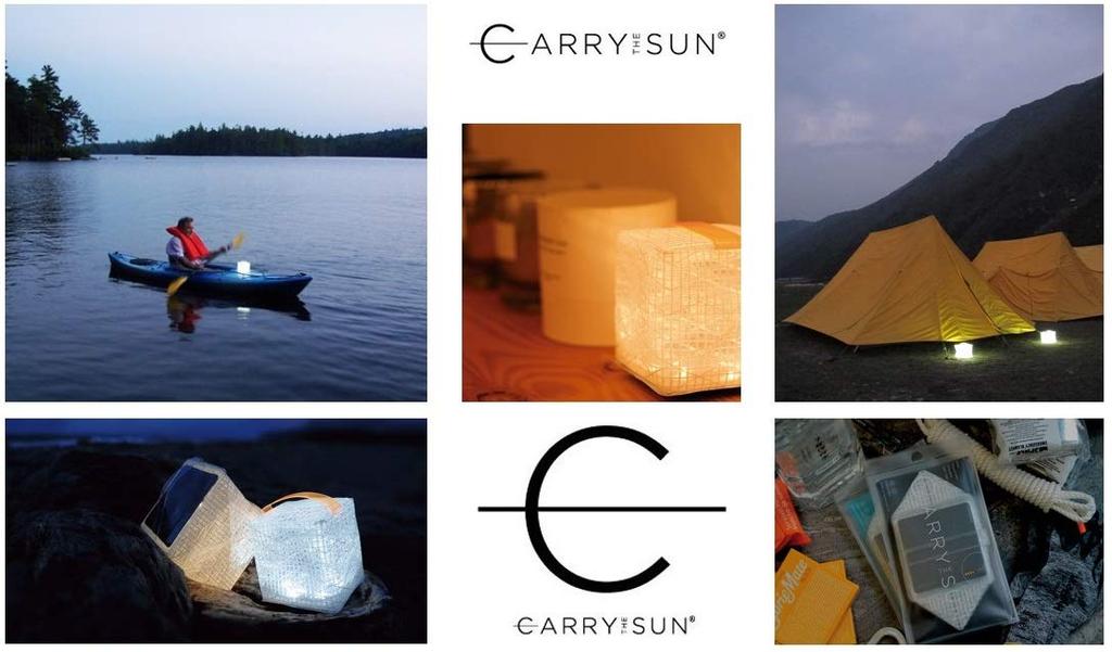 CARRY THE SUN Solar Lantern, Warm Light, Black Belt, Small Size (CTSW-BKS)