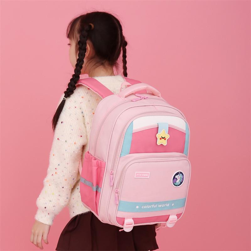 Stylish 2024 New Trendy Primary School Backpack With Colorful Design Lightweight And Breathable