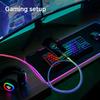 USB to USB C Cable, LED Light Up for Camping,100W Fast Charging, RGB Breathing Charger Cord for iPhone 16 15 Galaxy S10 S10+, LG V30, and More