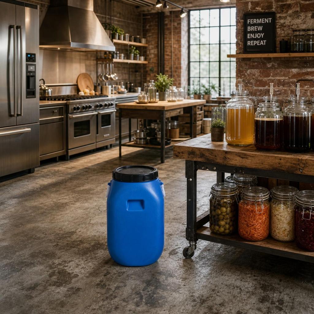 Long-Lasting Thick-Walled Food-Grade Container with Double Lid Versatile Square