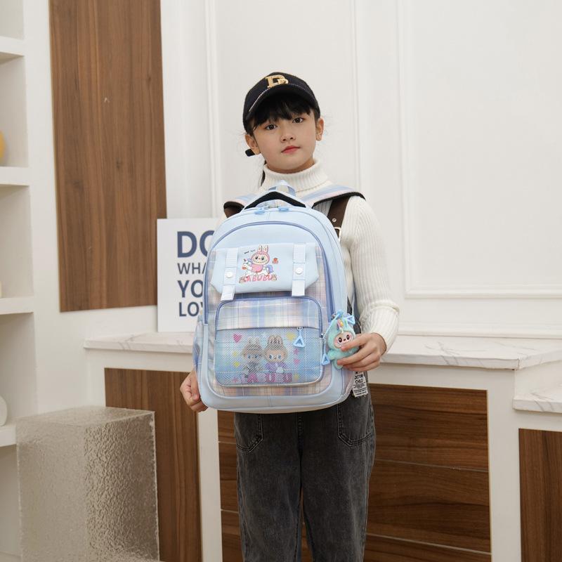 Schoolbag1011 new primary school bag for grades 1, 2 and 3 to reduce the burden of spine care for girls, girls and girls, light backpack for girls