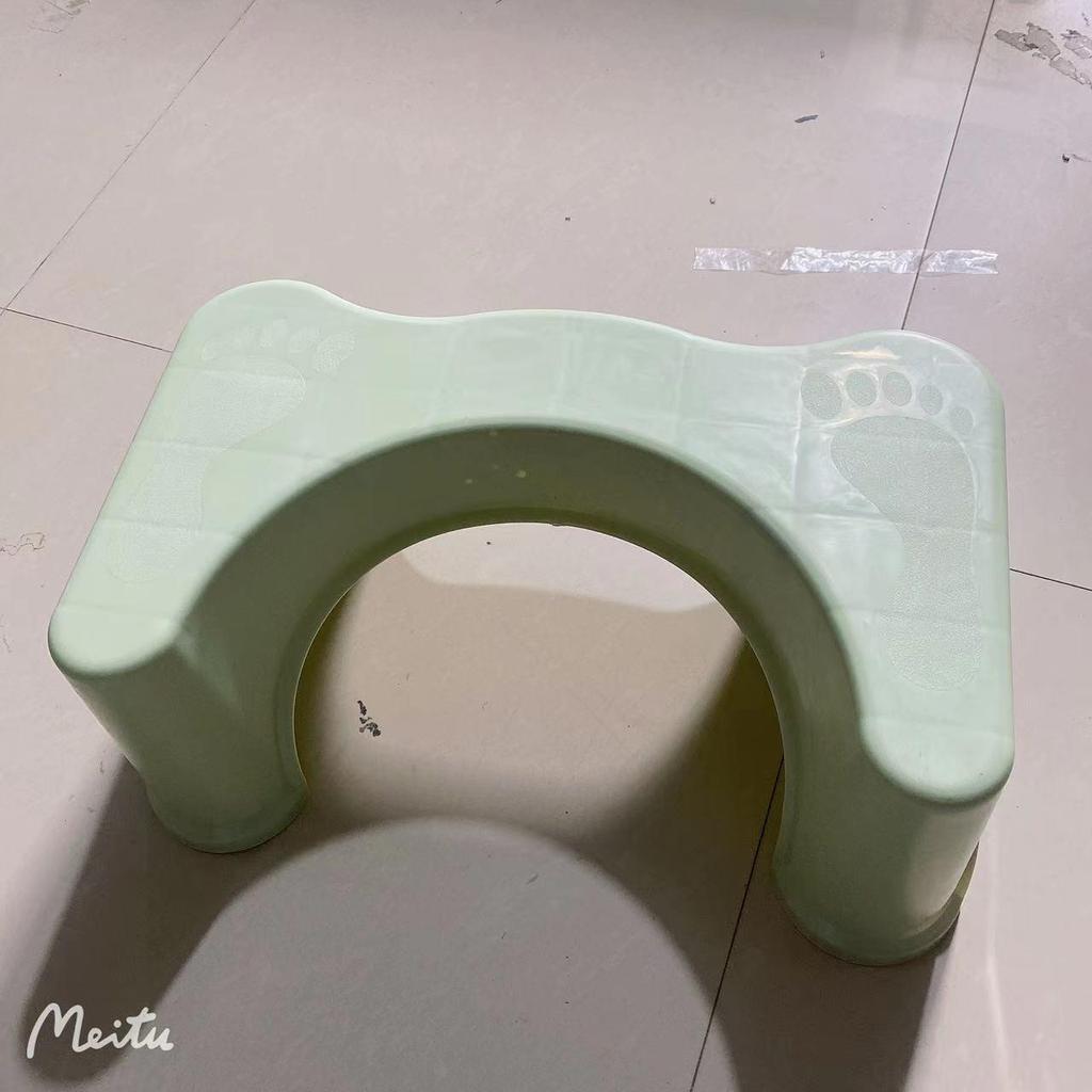 Plastic Anti-slip Footstool for Children & Elderly - Bathroom Squat Toilet Aid